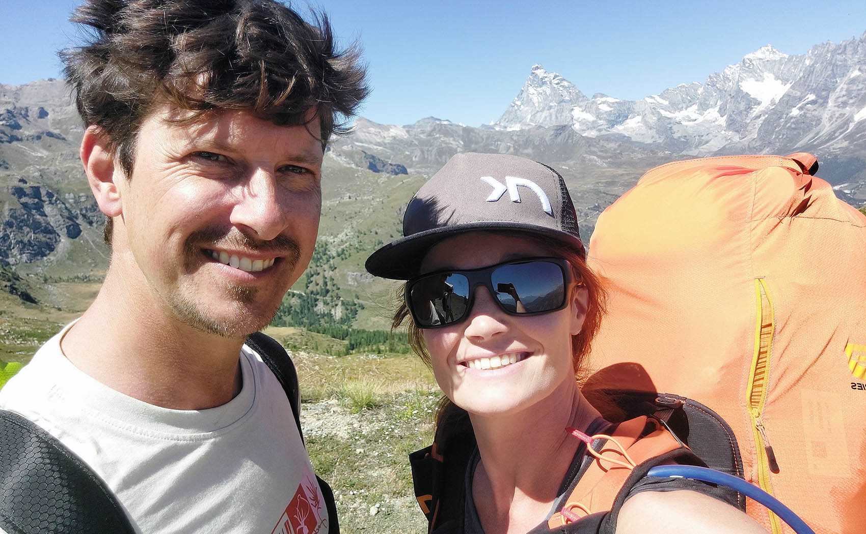 Bram Declercq with his wife An Decorte. Photo: An Decorte