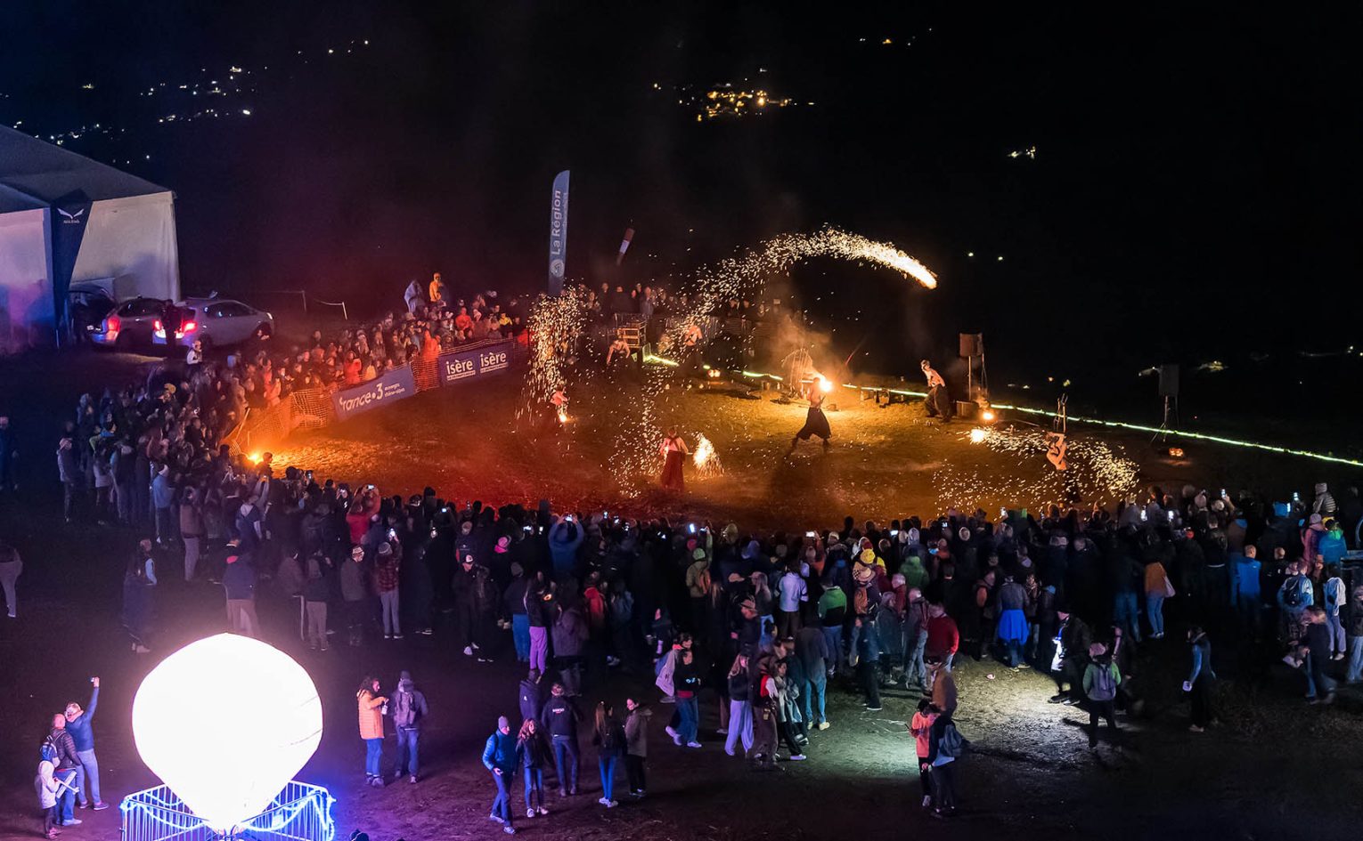 Evening celebrations during the Coupe Icare. Photo: Bruno Lavit