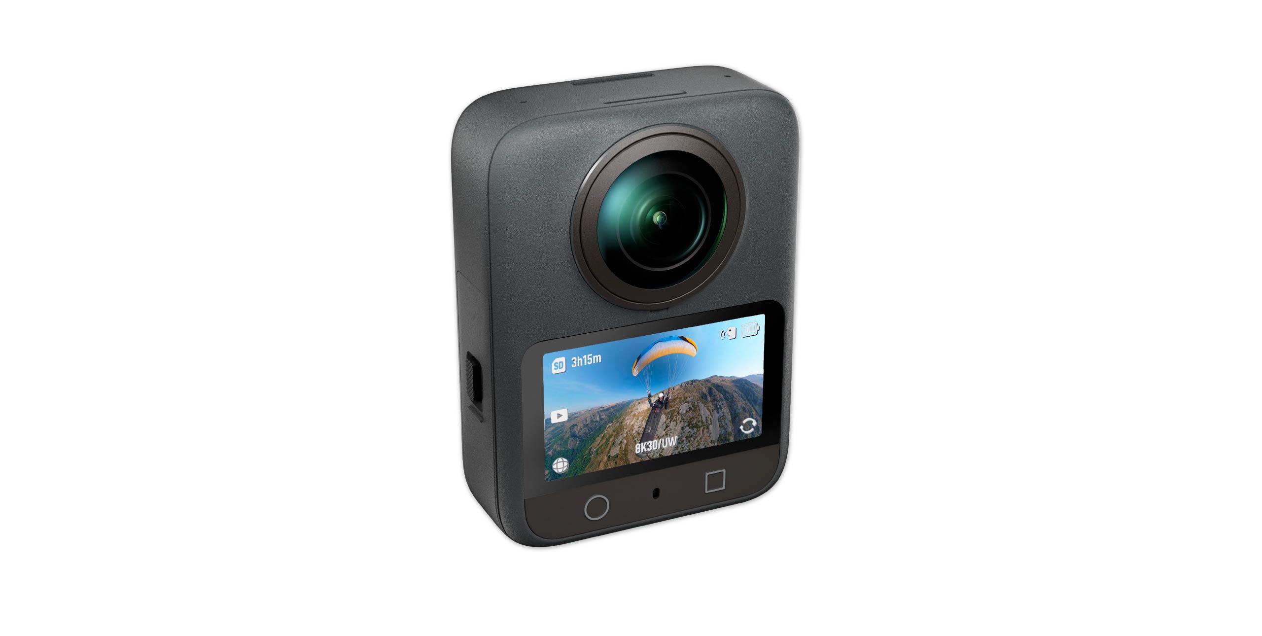 The DJI Osmo 360 on review while paragliding