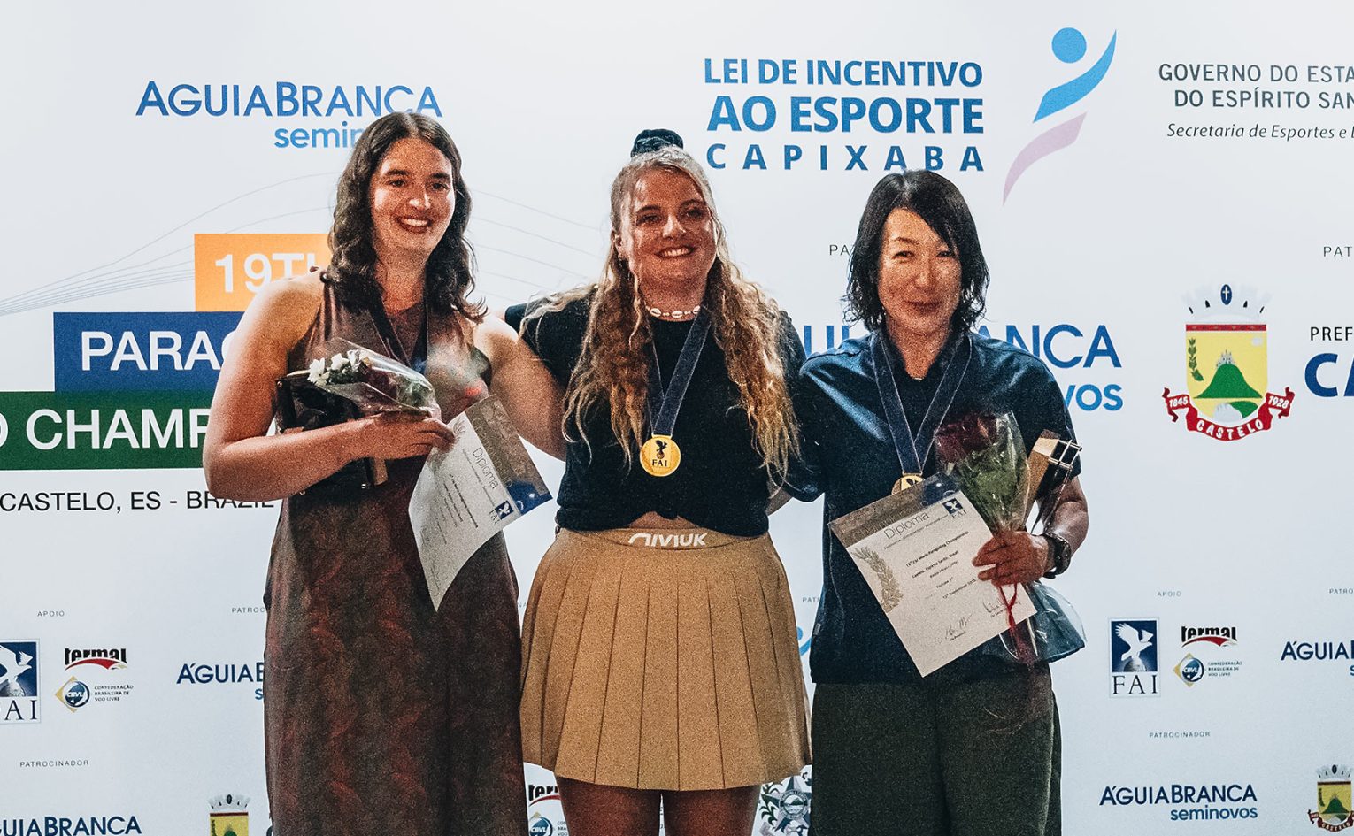 Female podium at World Championships, Brazil 2025
