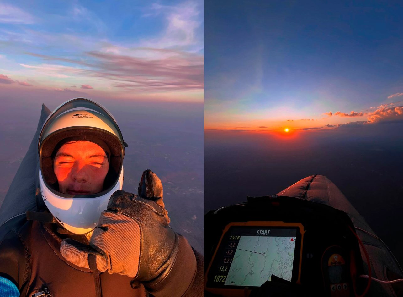 Hugo Hadaš EN-B record flight