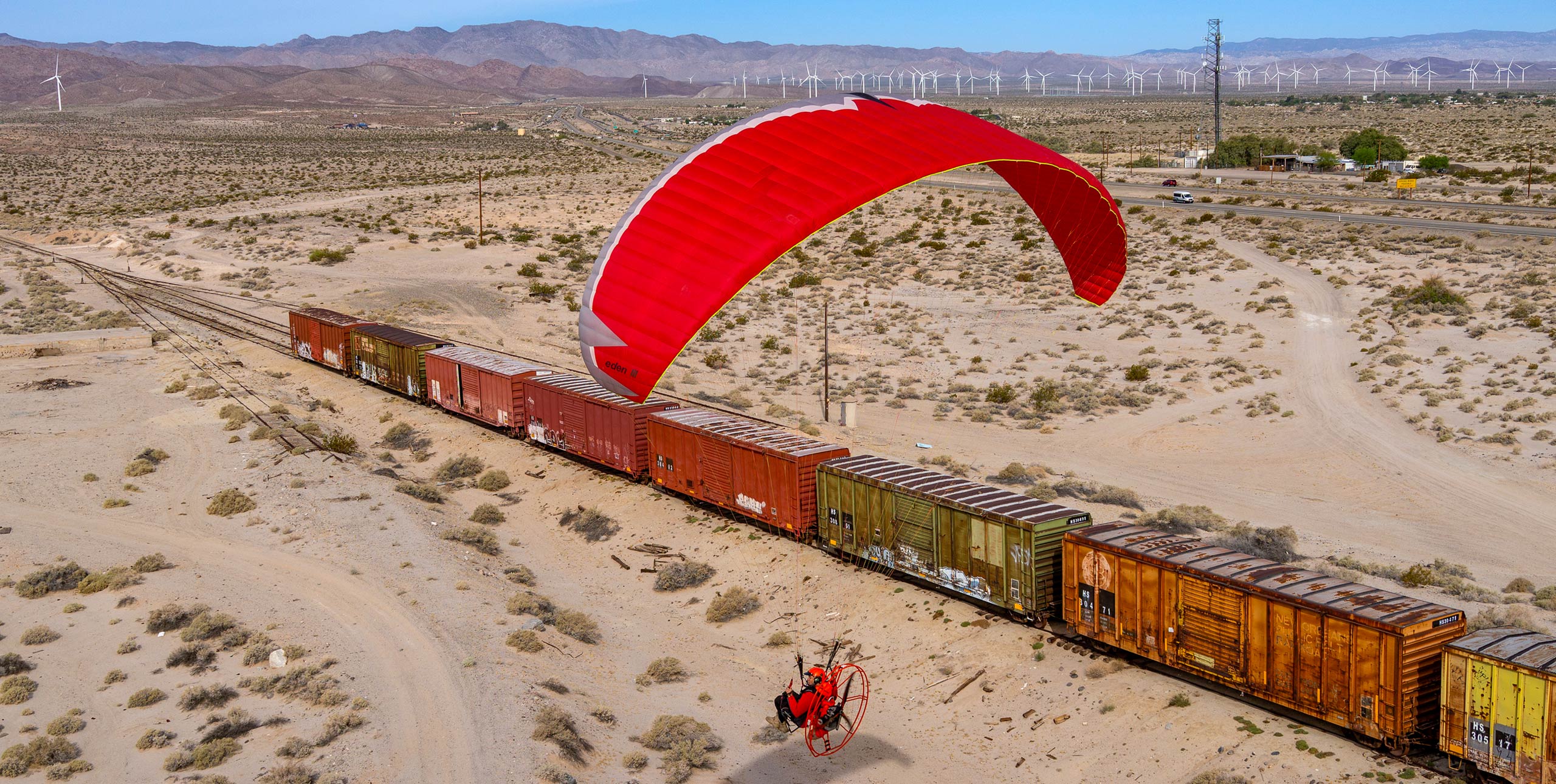Jeff Hamann above the San Diego & Arizona Railway