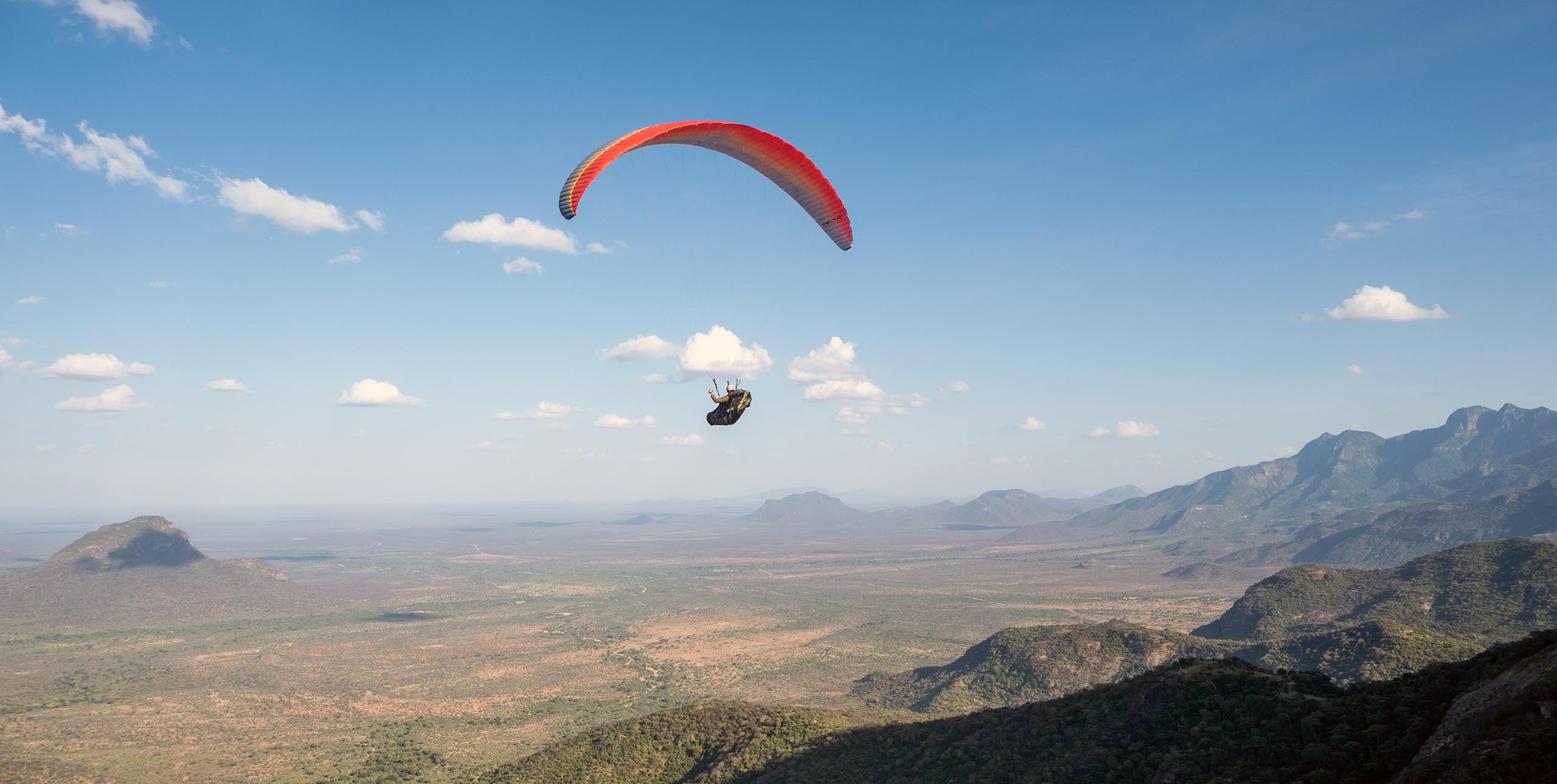 Paragliding in Kenya with Convergence Paragliding. Photo: Photos: Shaun Mousley / Convergence PG
