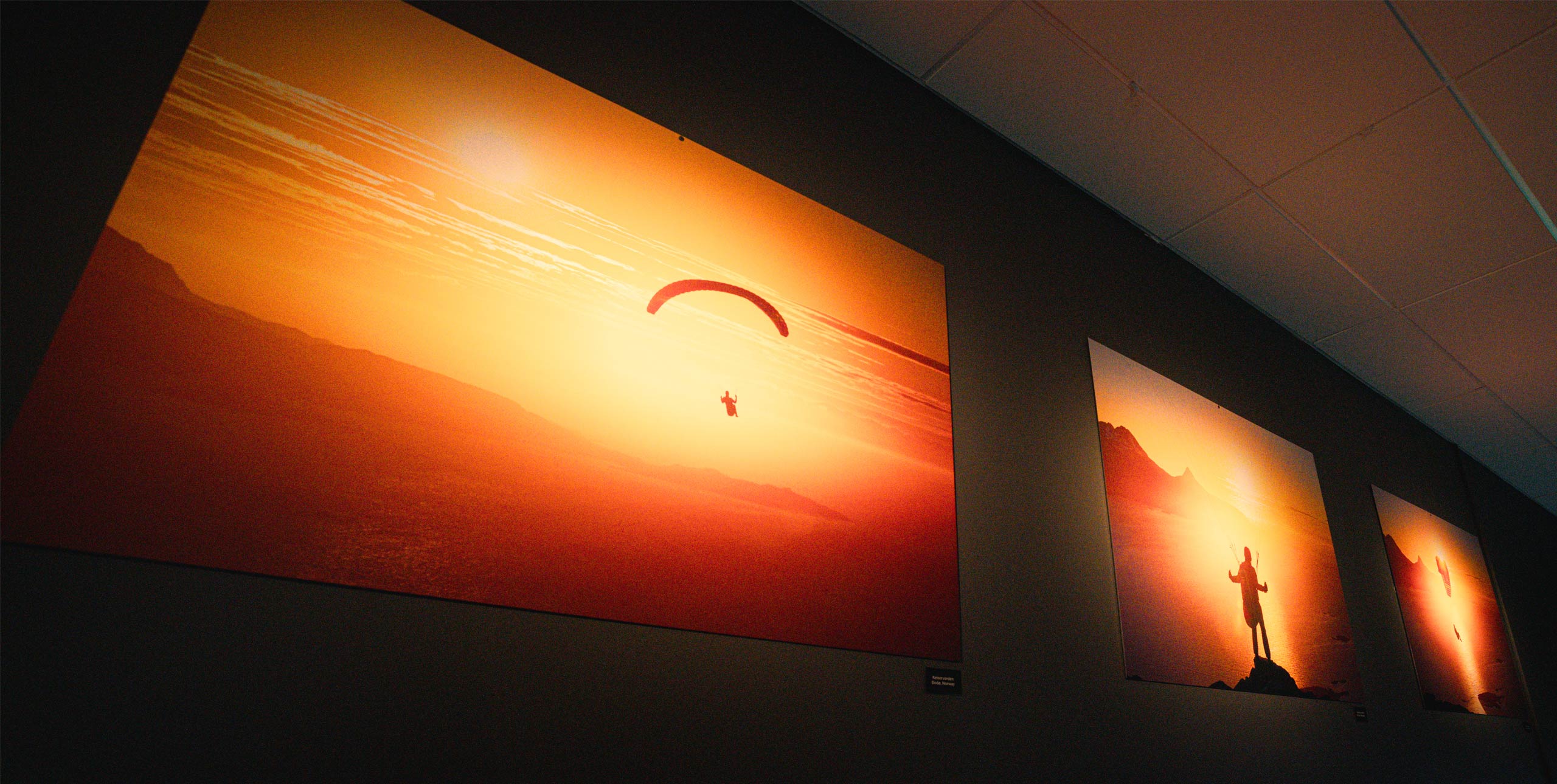 Ole Dalen and Merethe Leirvik exhibit at Norway aviation museum