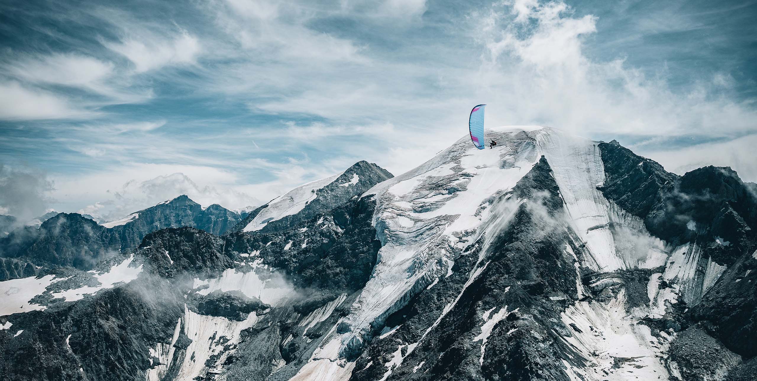 Le Petit Combin paragliding climb and fly adventure by Tim Rochas