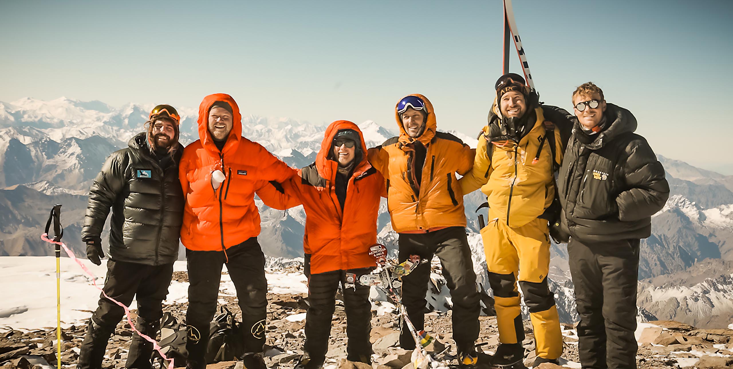 Climbing and flying from the summit of Aconcagua. Photo: Landon Paschall