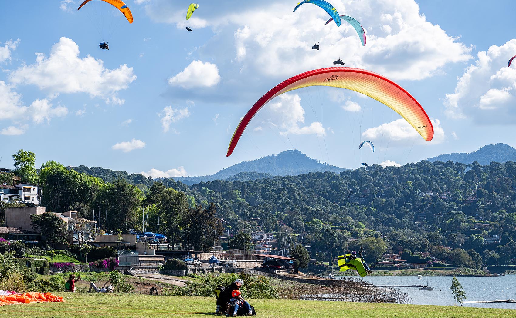 The landing beside the lake in Valle de Bravo. Photo: Nicole Holmes