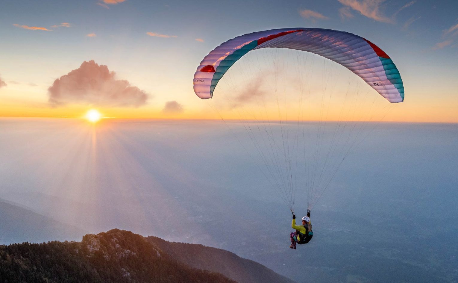 Flying Monte Casen, NE Italy
