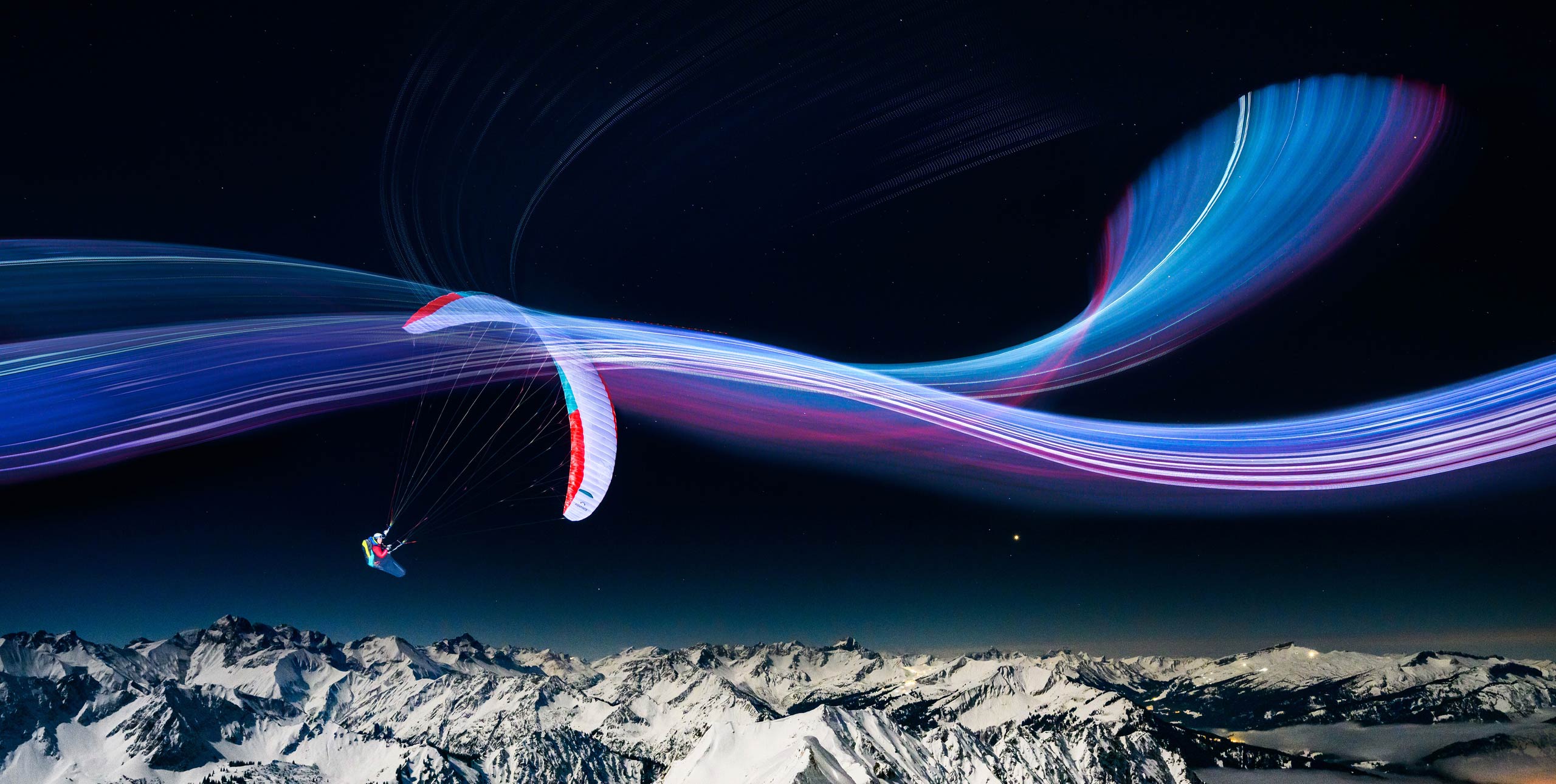 Adi Geisegger light painting Red Bull Illume