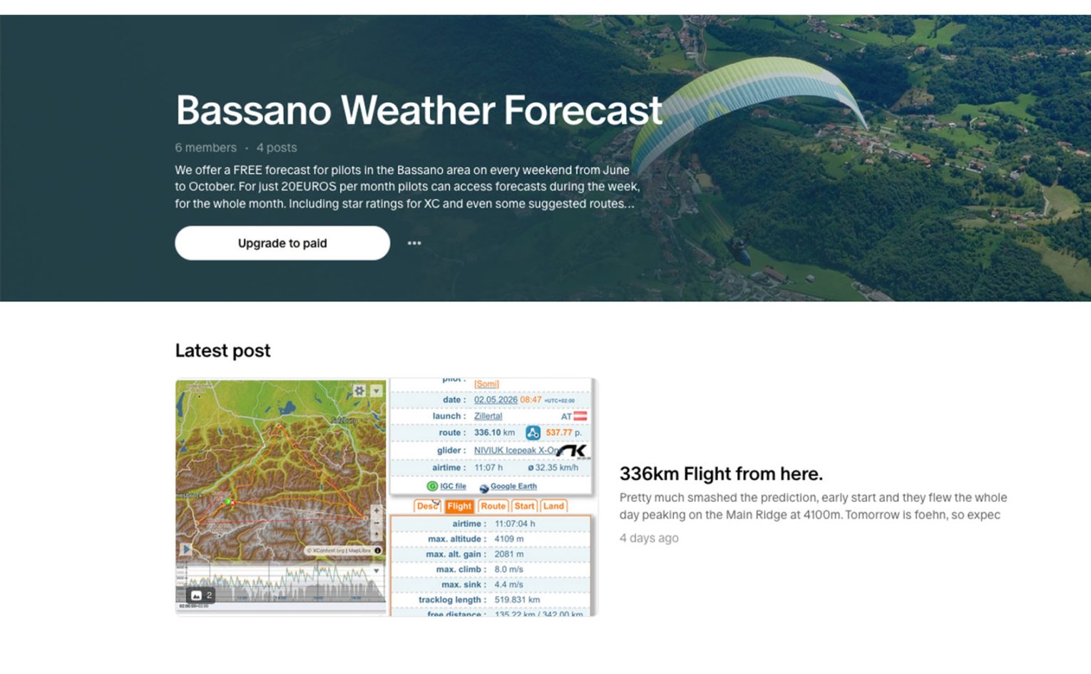 Bassano Weather Service