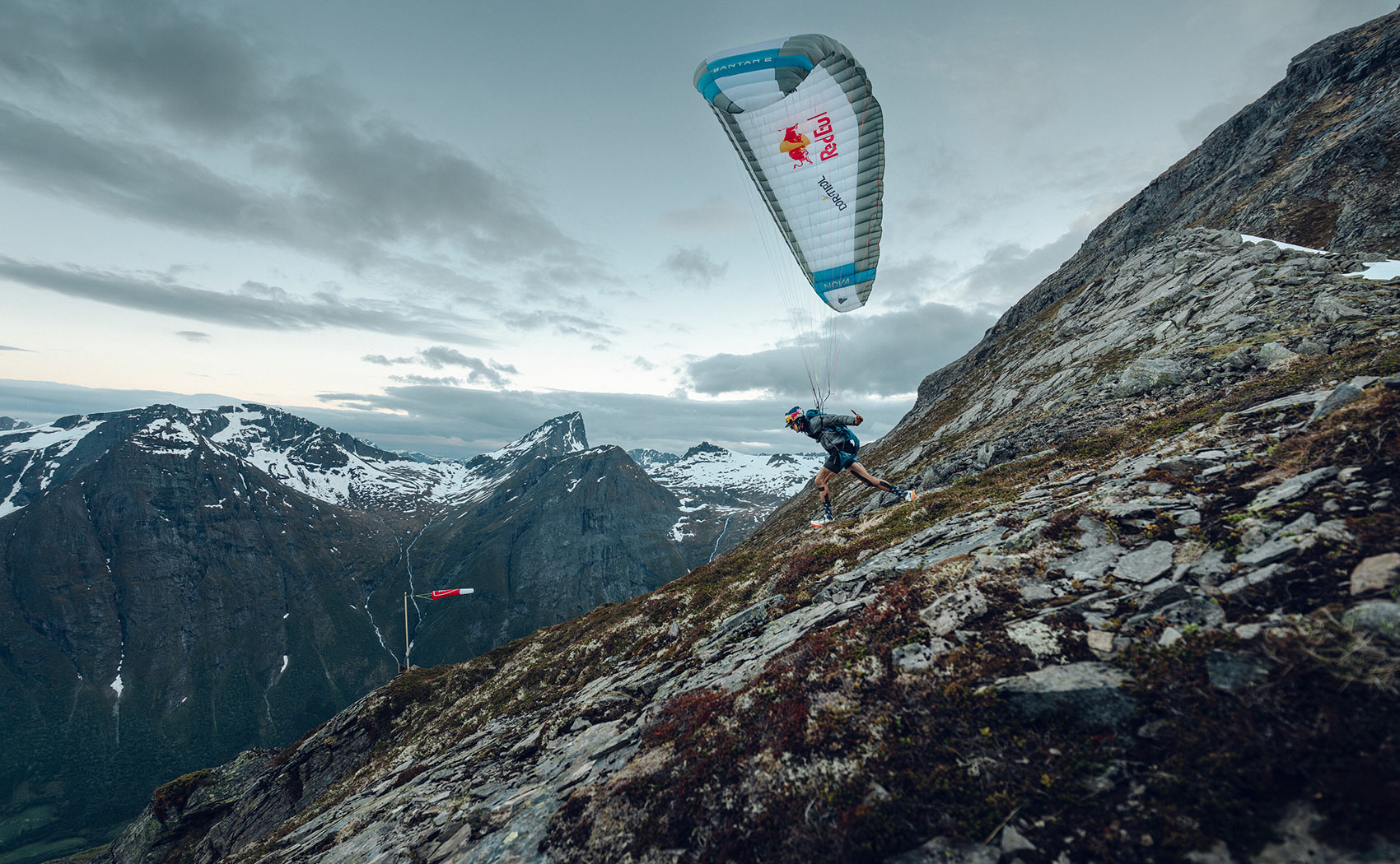 Aaron Durogati has set a new 24-hour hike-and-fly world record after climbing and flying an astonishing 19,424m of vertical ascent in a single day on Norway's Slogen mountain.
