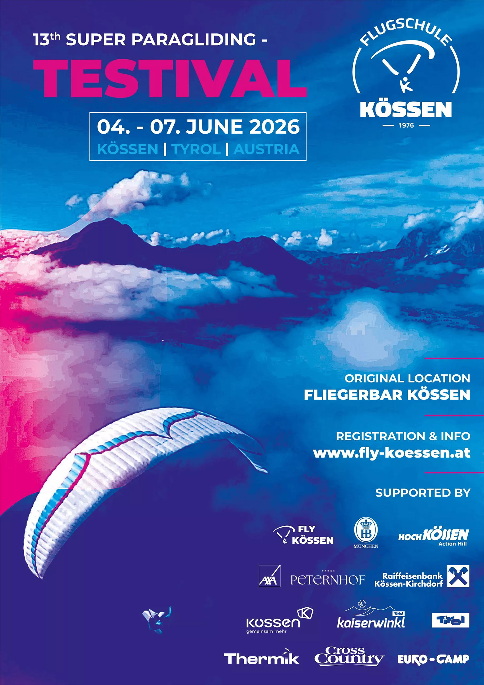 Koessen Paragliding Testival 2026