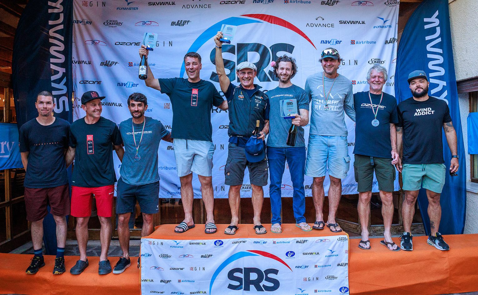 Overall podium