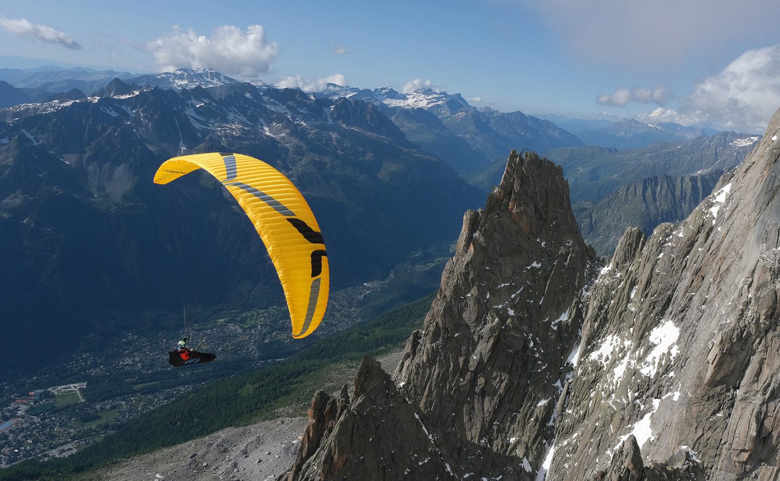 Flying in the Alps