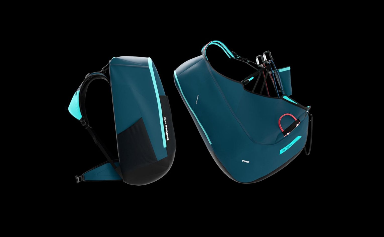 Skywalk Twist reversible paraglider harness