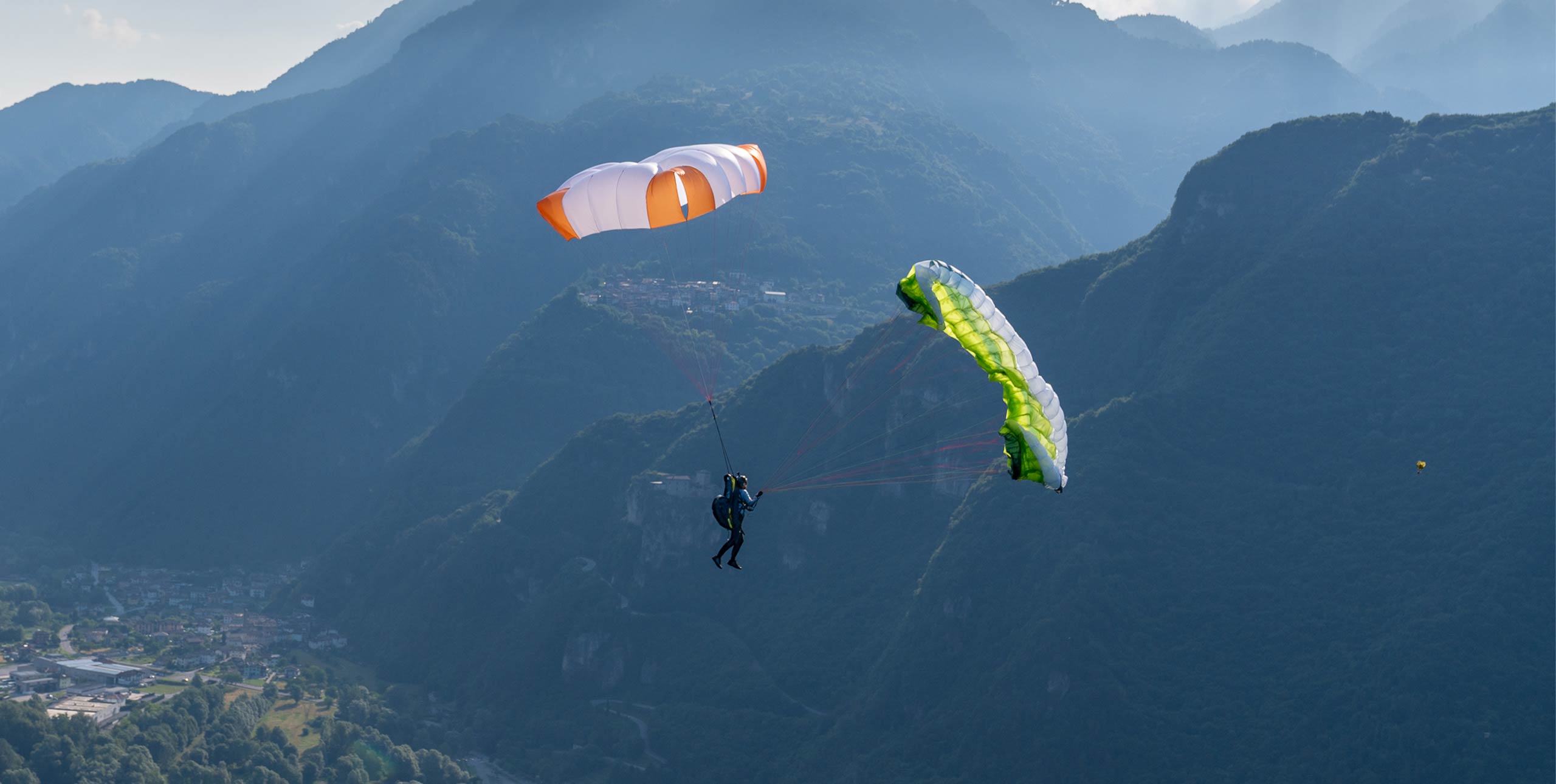 Skywalk rescue parachutes