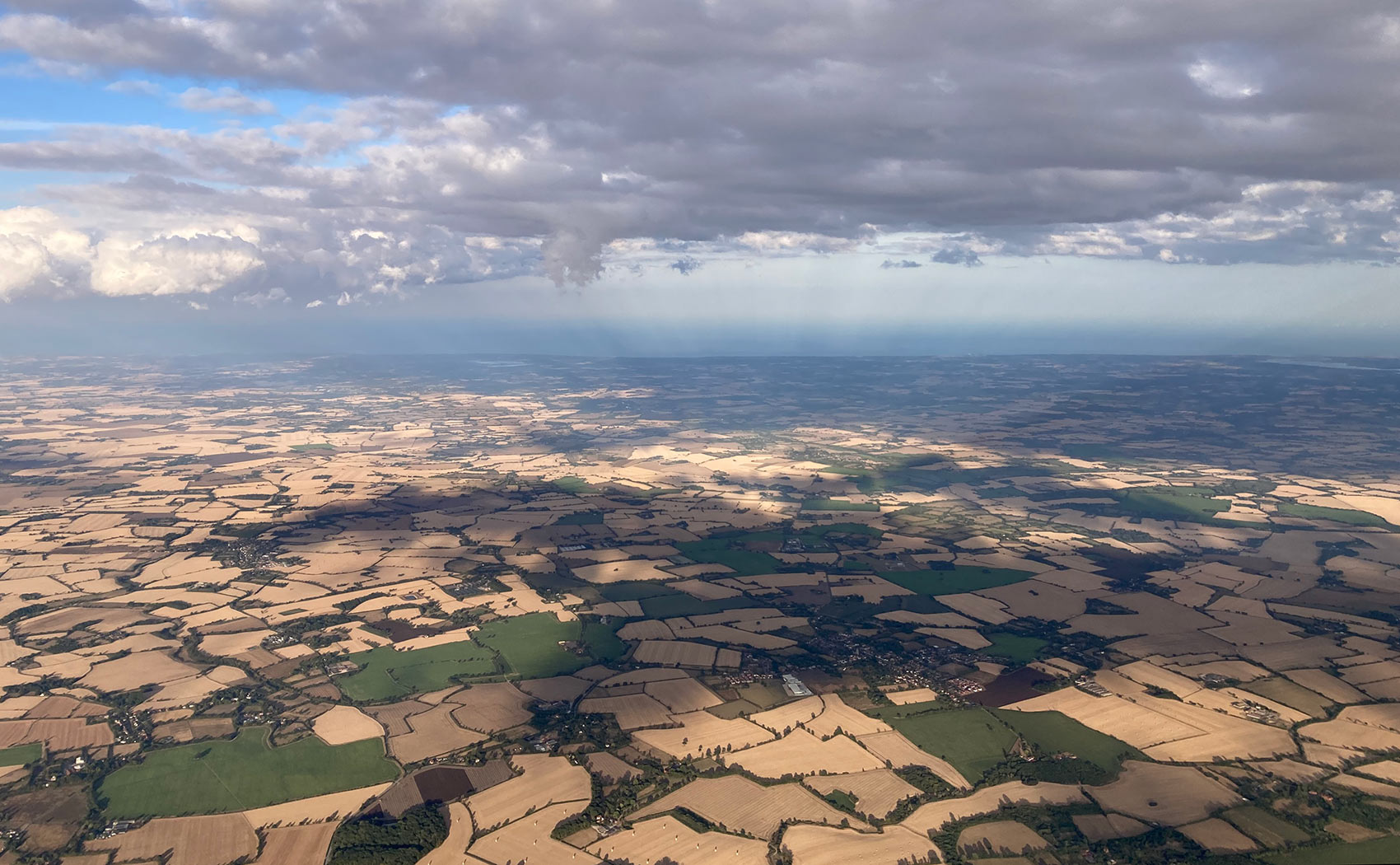 Ben Dry approaching the coast at the end of his UK paragliding record flight in August 2026