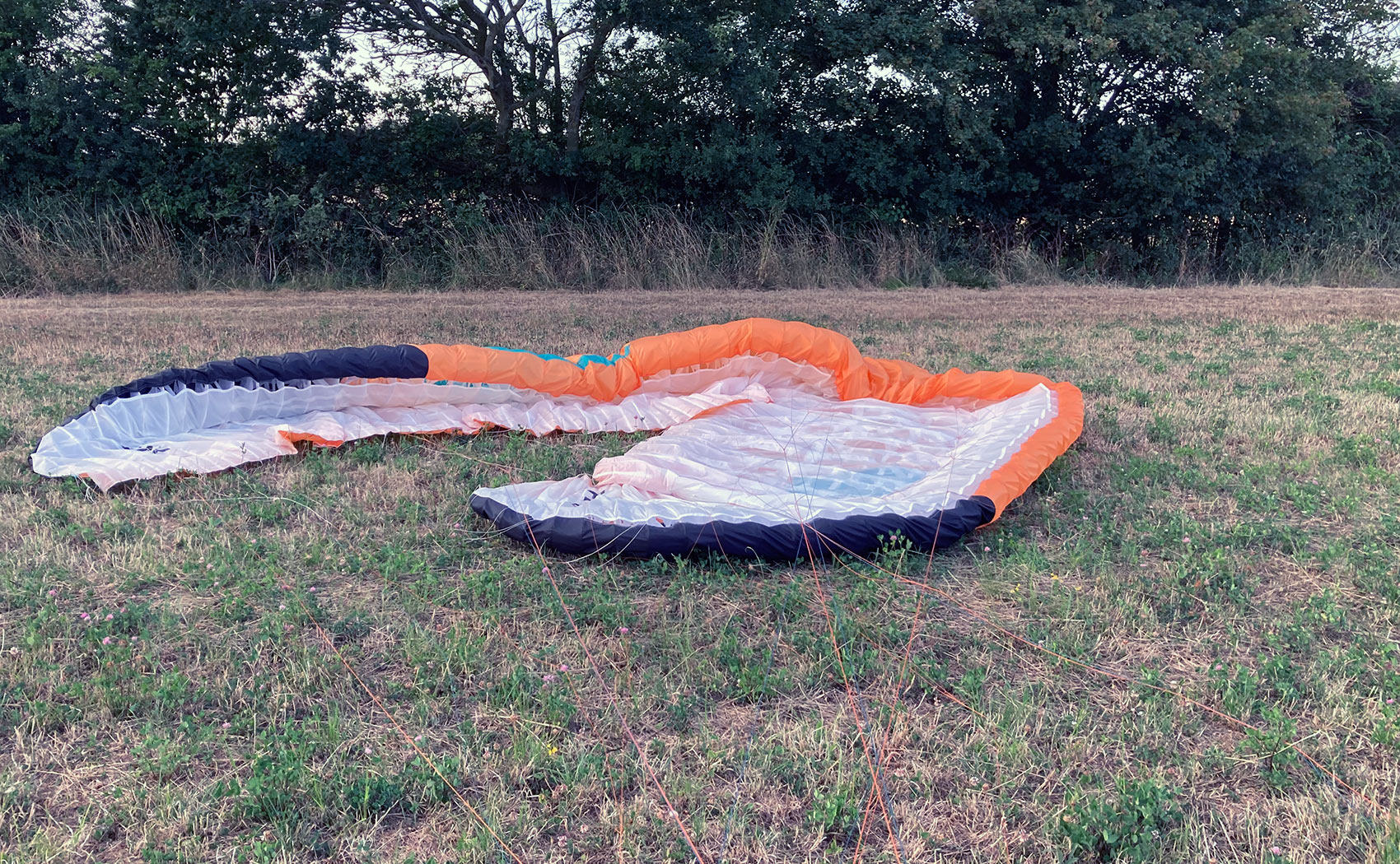 Ben Dry landed at the coast at the end of his UK paragliding record flight in August 2026