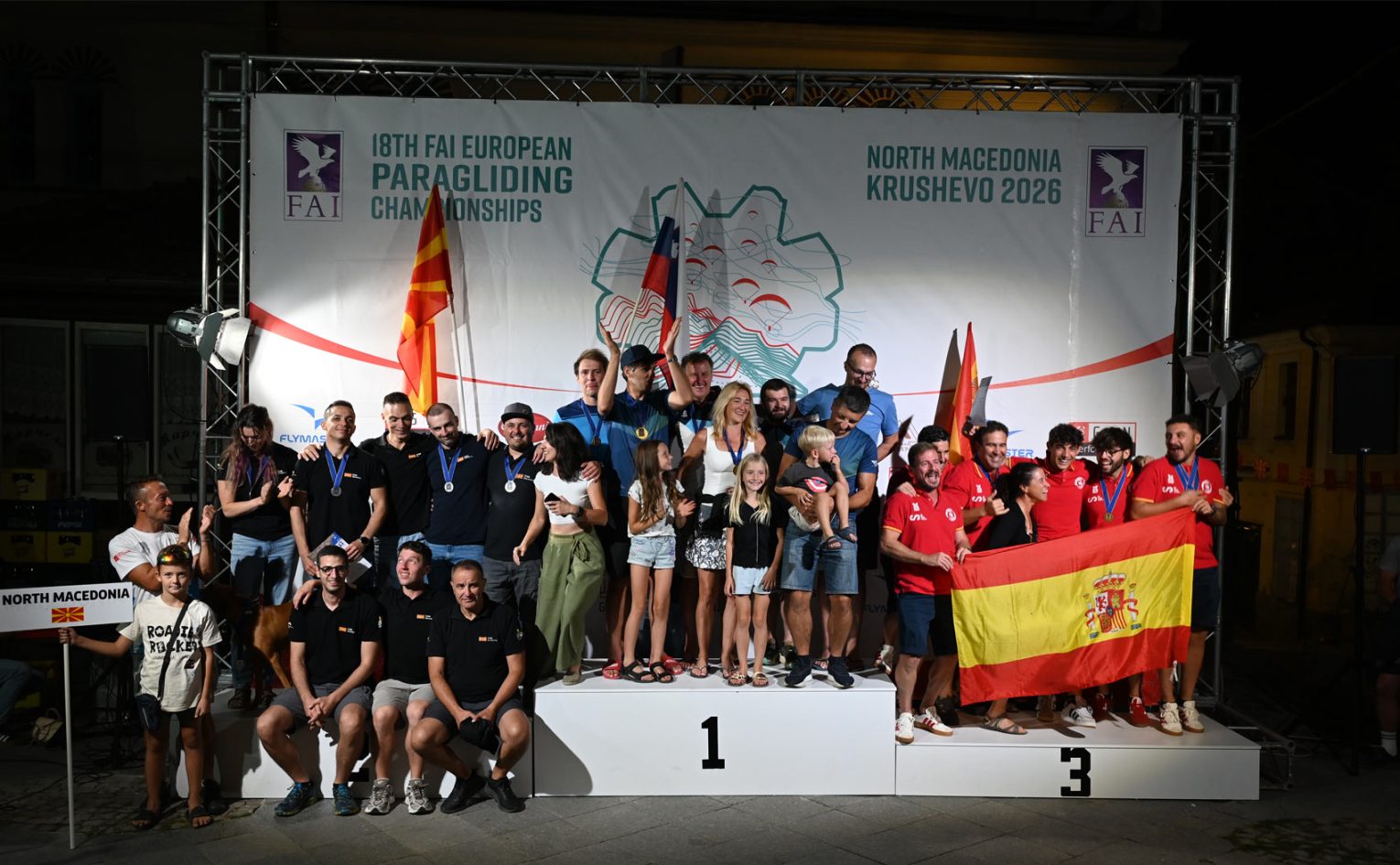 FAI European Championships 2026, Krusevo, teams podium