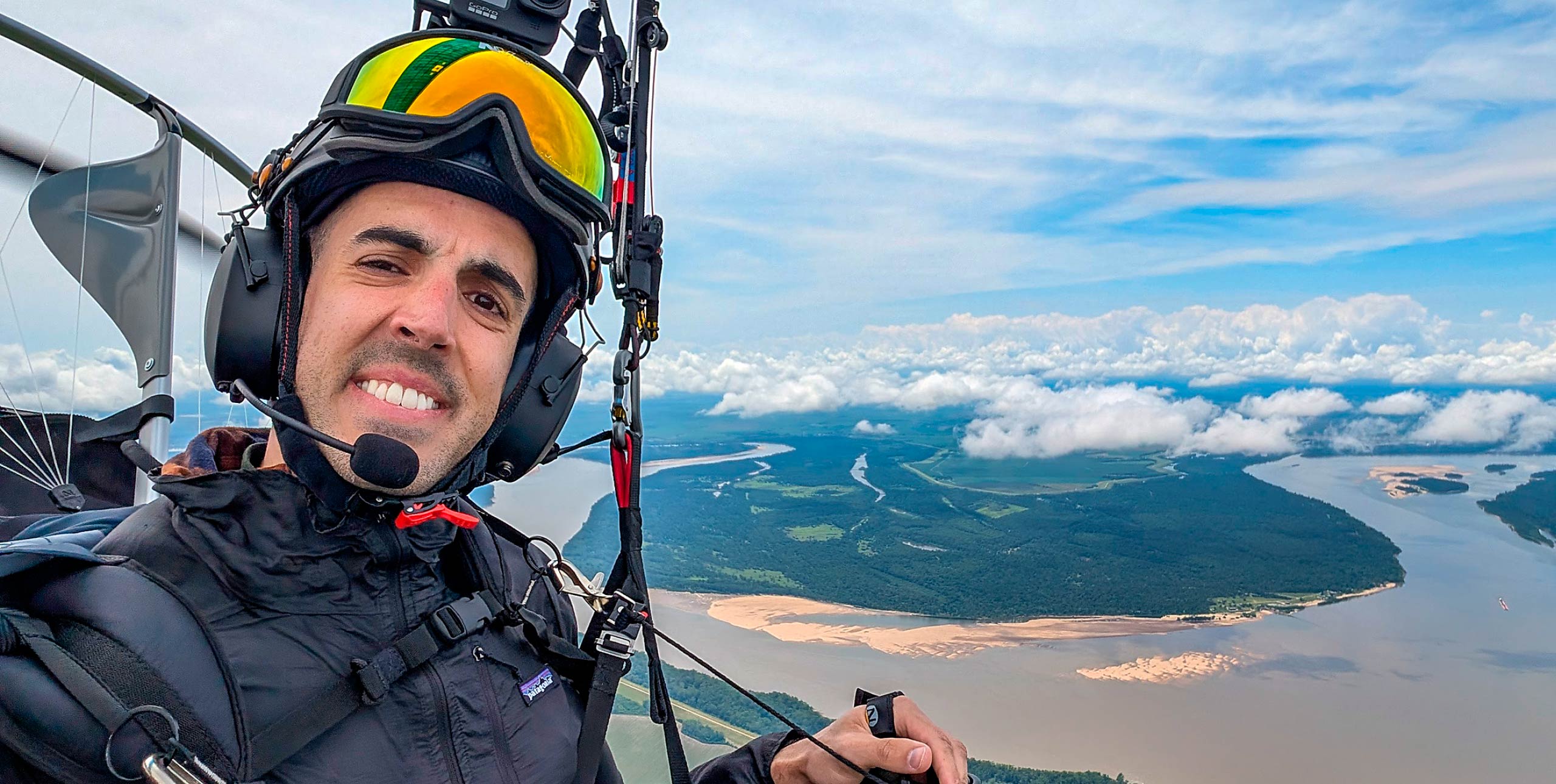 Zack Watkins paramotoring